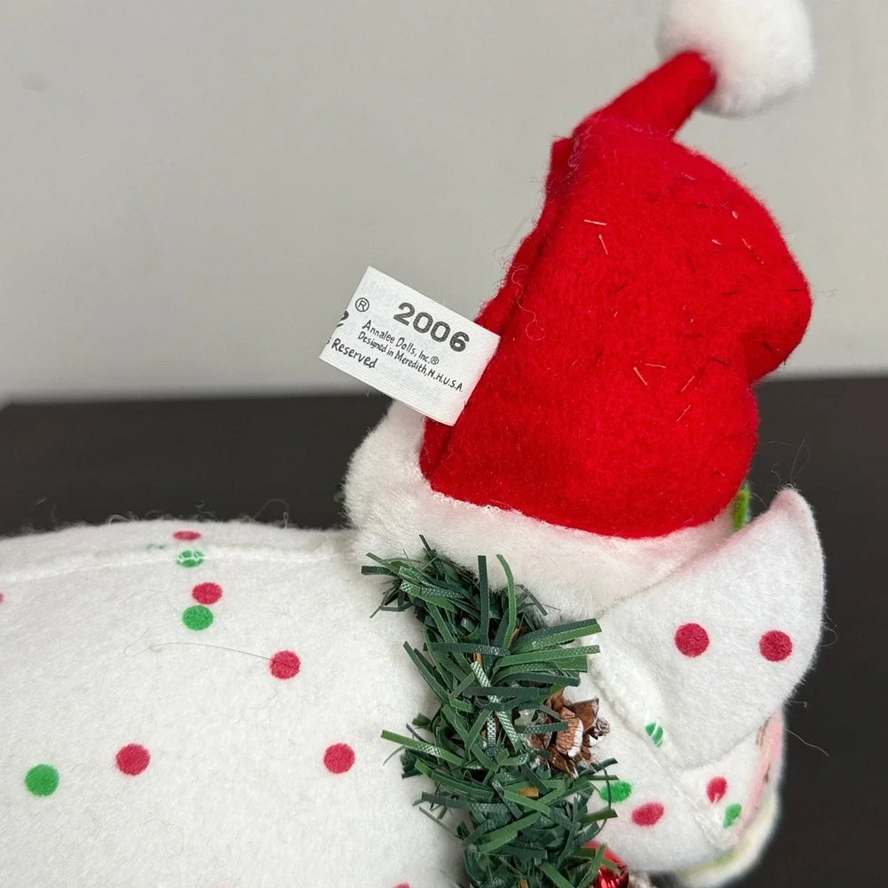 VTG Annalee Mobilitee Dolls Santa Christmas Wreath Pig Hog Piglet 2006 8